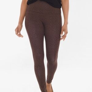 Chico's Zenergy So Slimming Embossed Animal-Print Leggings